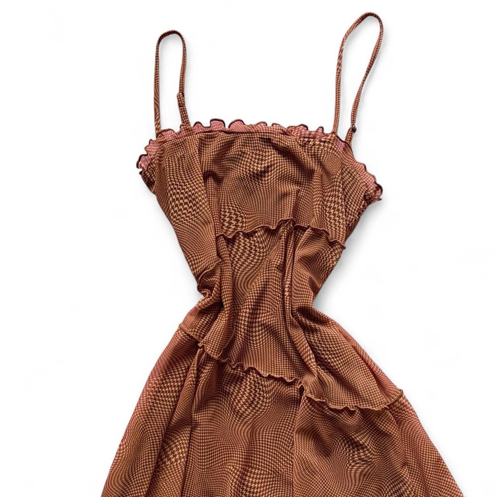 Urban Outfitters Brown Mesh Mini Dress. Size XS
